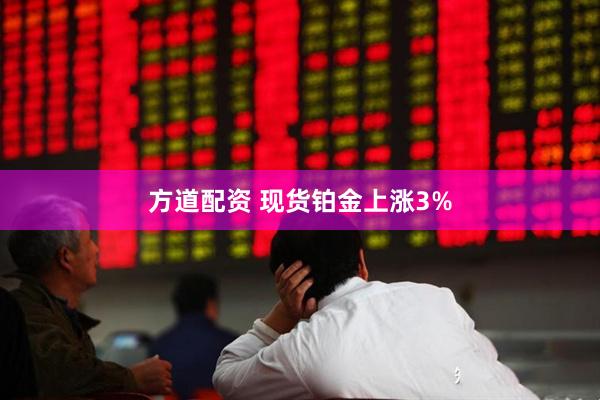 方道配资 现货铂金上涨3%